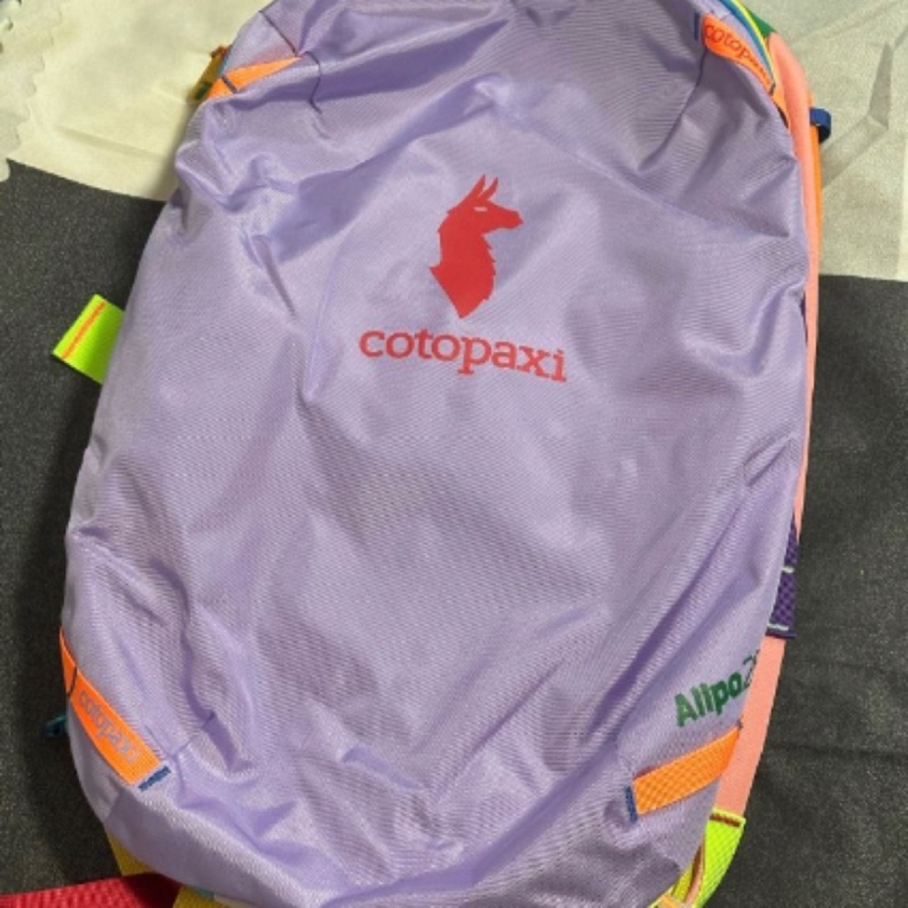 Cotopaxi Lavender Backpack with Multicolor Accents 28L
